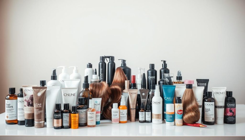 Types of hair colour products