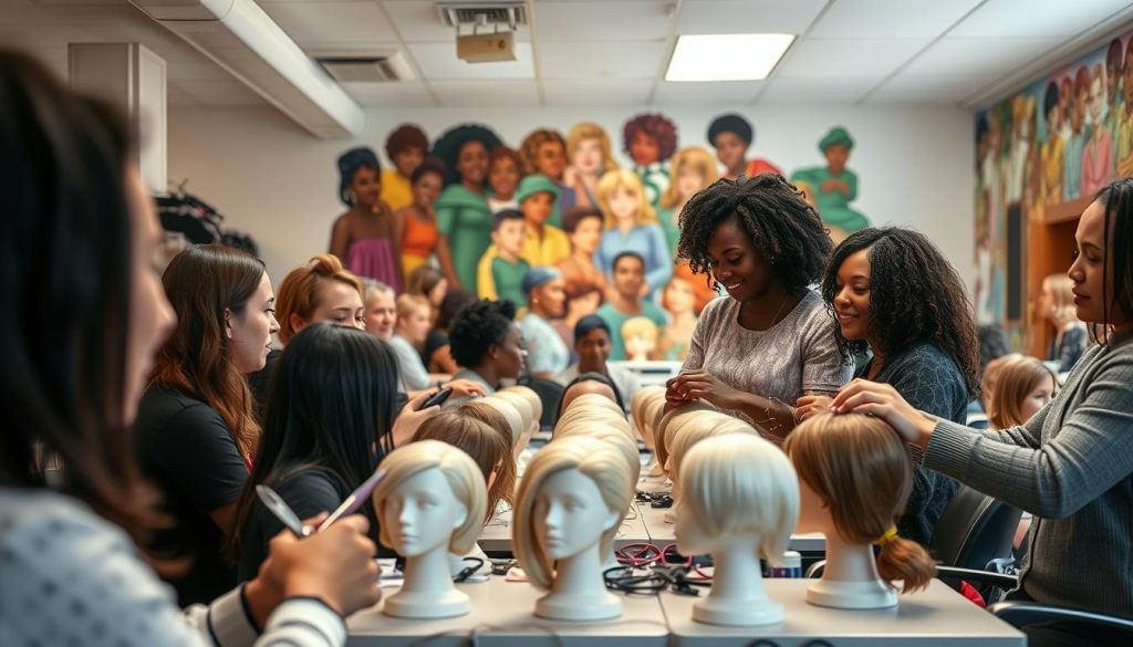 community engagement in hairdressing schools
